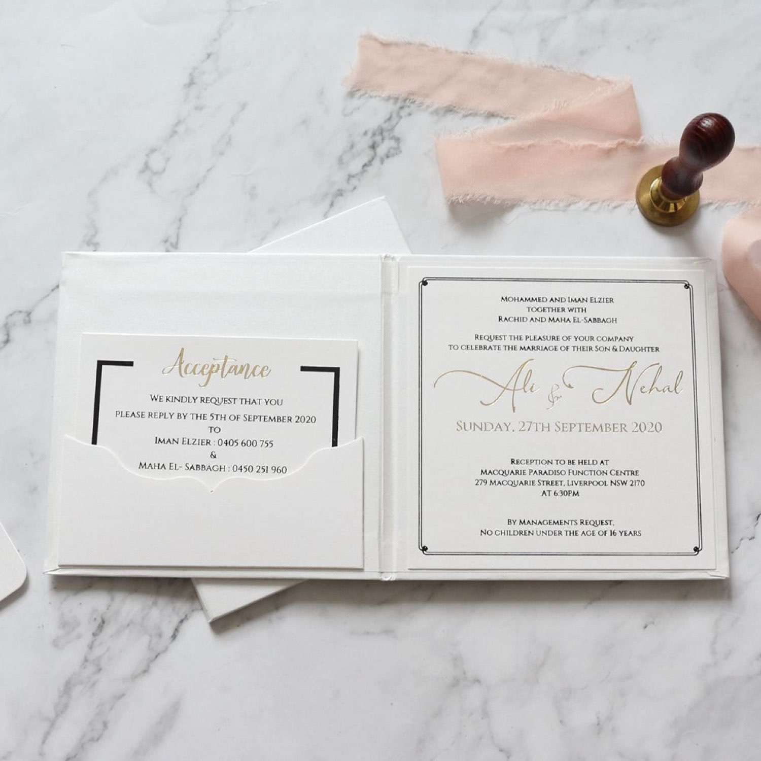 Celebration Invitation Card With Hard Cover White Wedding Invitation Customized